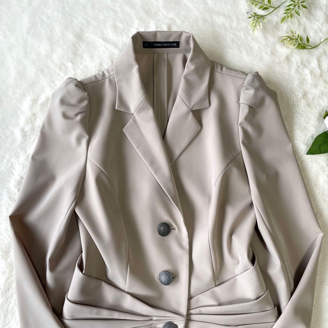 FOXEY フォクシーニューヨーク ストレッチ テーラードジャケット 38 M