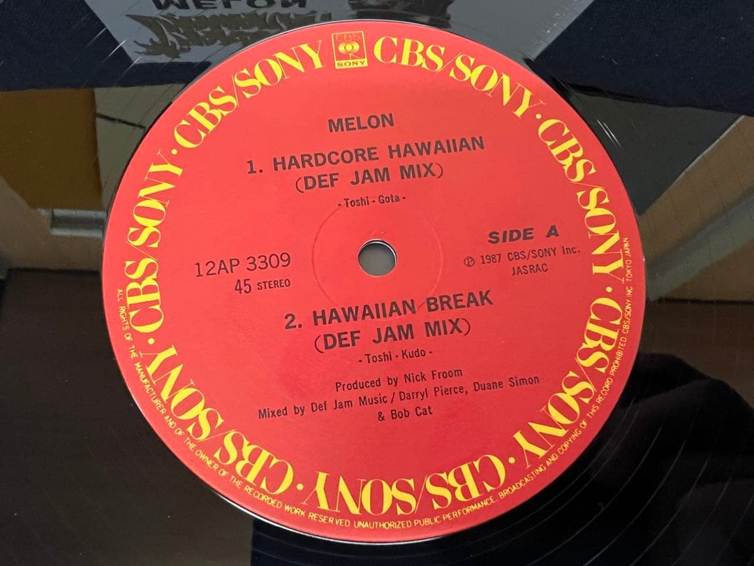 帯付 12AP-3309 MELO 邦楽レコード　美盤 1987年盤 12”