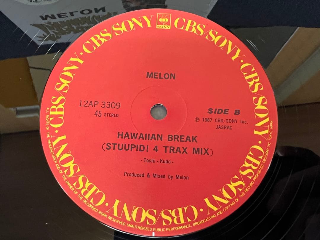 帯付 12AP-3309 MELO 邦楽レコード　美盤 1987年盤 12”