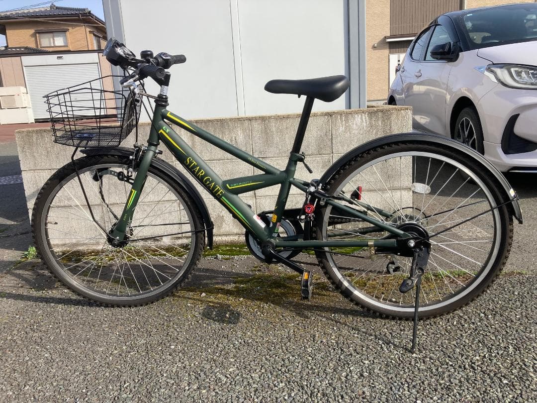 盛岡市引取限定　サカモト　スターゲイト 24 ジュニアサイクル グリーン