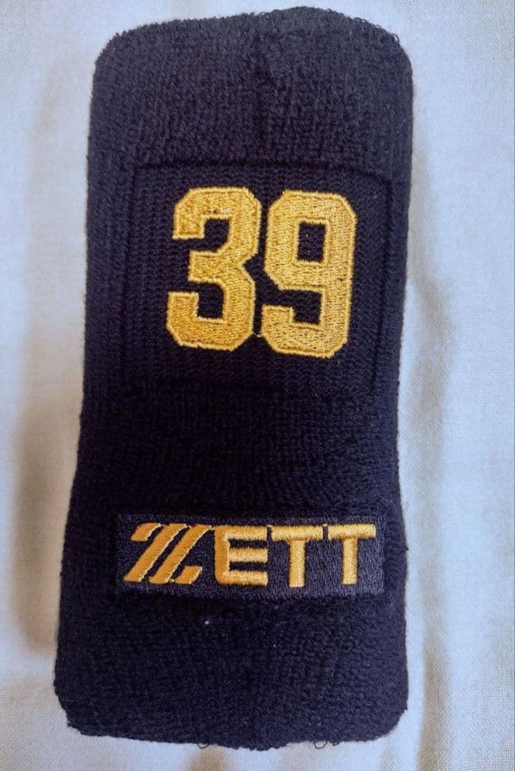 阪神タイガース 矢野輝弘（矢野燿大）ZETT支給 バッティング手袋＆リストバンド