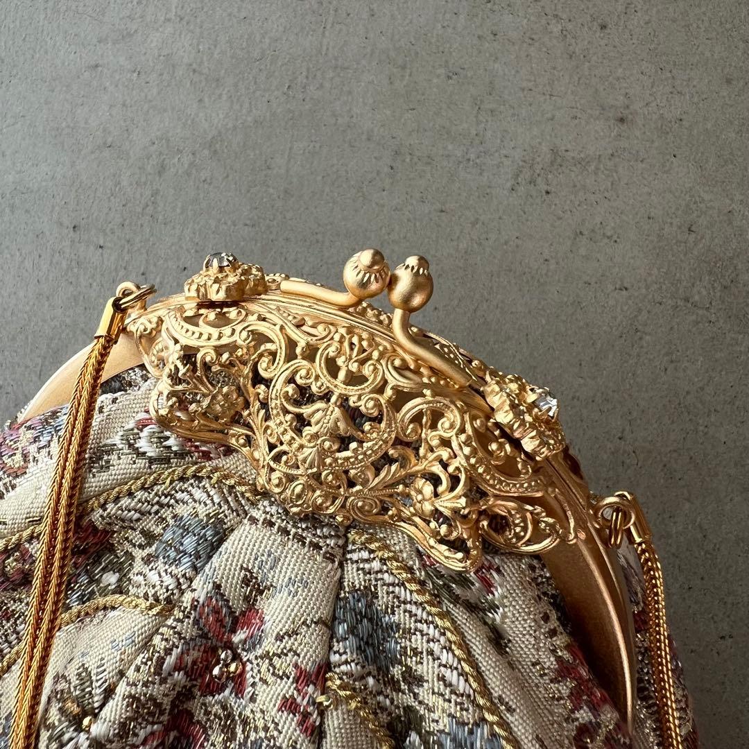 【和装バッグ】ハンドバッグ　パーティーバッグ　がま口