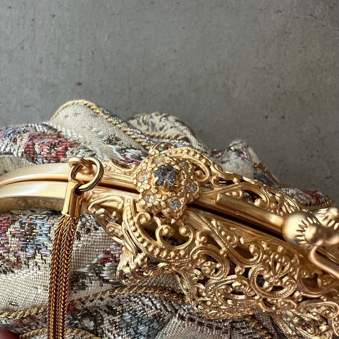 【和装バッグ】ハンドバッグ　パーティーバッグ　がま口