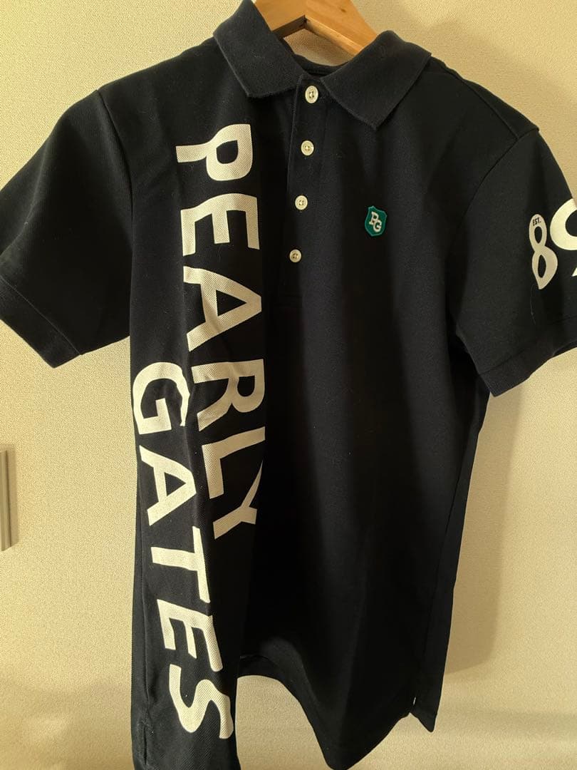 PEARLY GATES ブラックポロシャツ