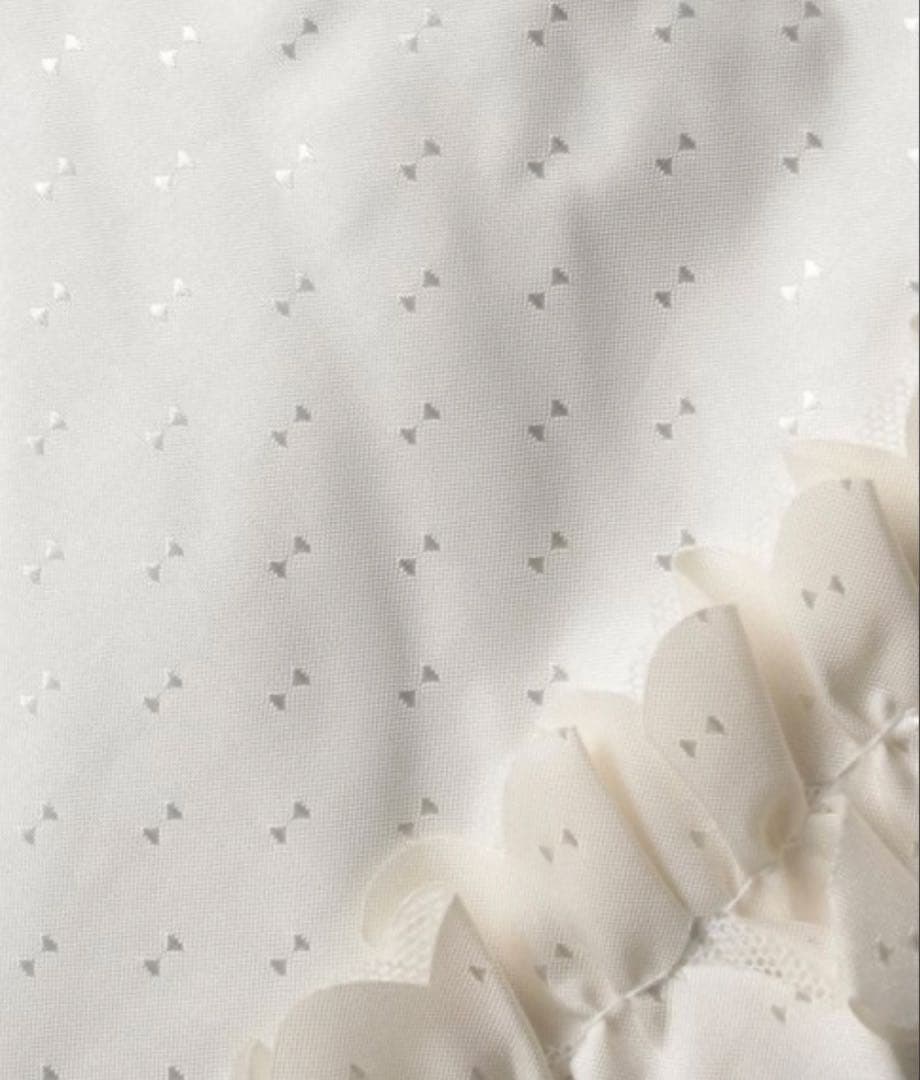 【新品】ランバンオンブルー　日傘　晴雨兼用　折りたたみ日傘　ドビーフリル　大きめ