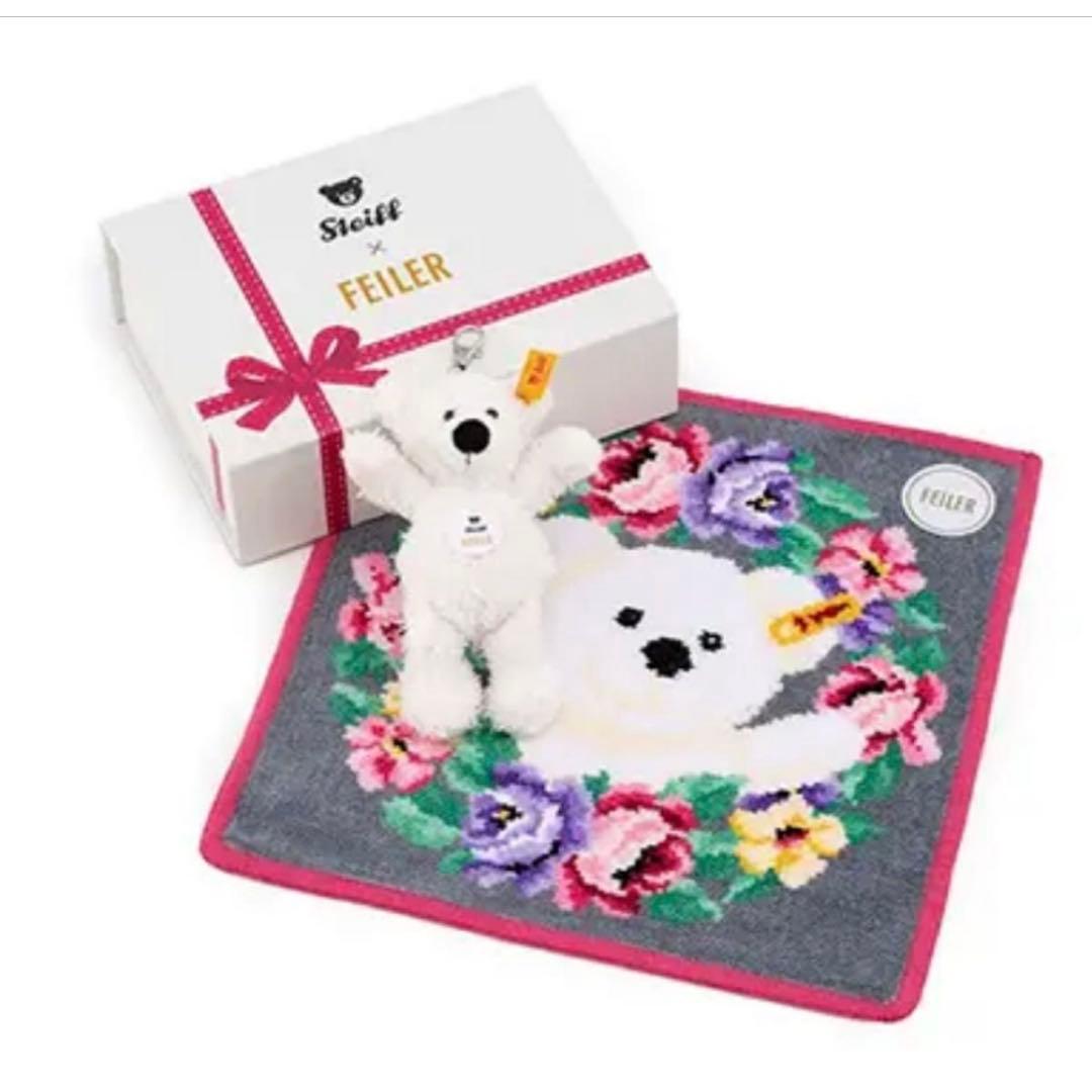 シュタイフ フェイラー コラボ 日本橋三越限定セット テディベア ハンカチ