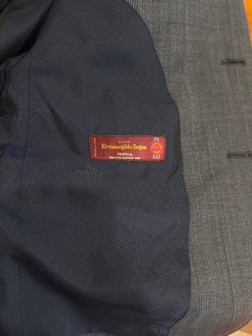 【エルメネジルド・ゼニア】オーダーメンズ スーツ (ツーピースセット)美品