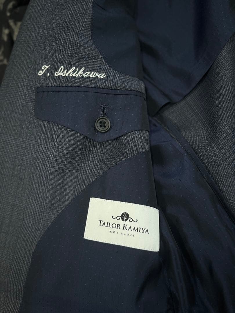 【エルメネジルド・ゼニア】オーダーメンズ スーツ (ツーピースセット)美品