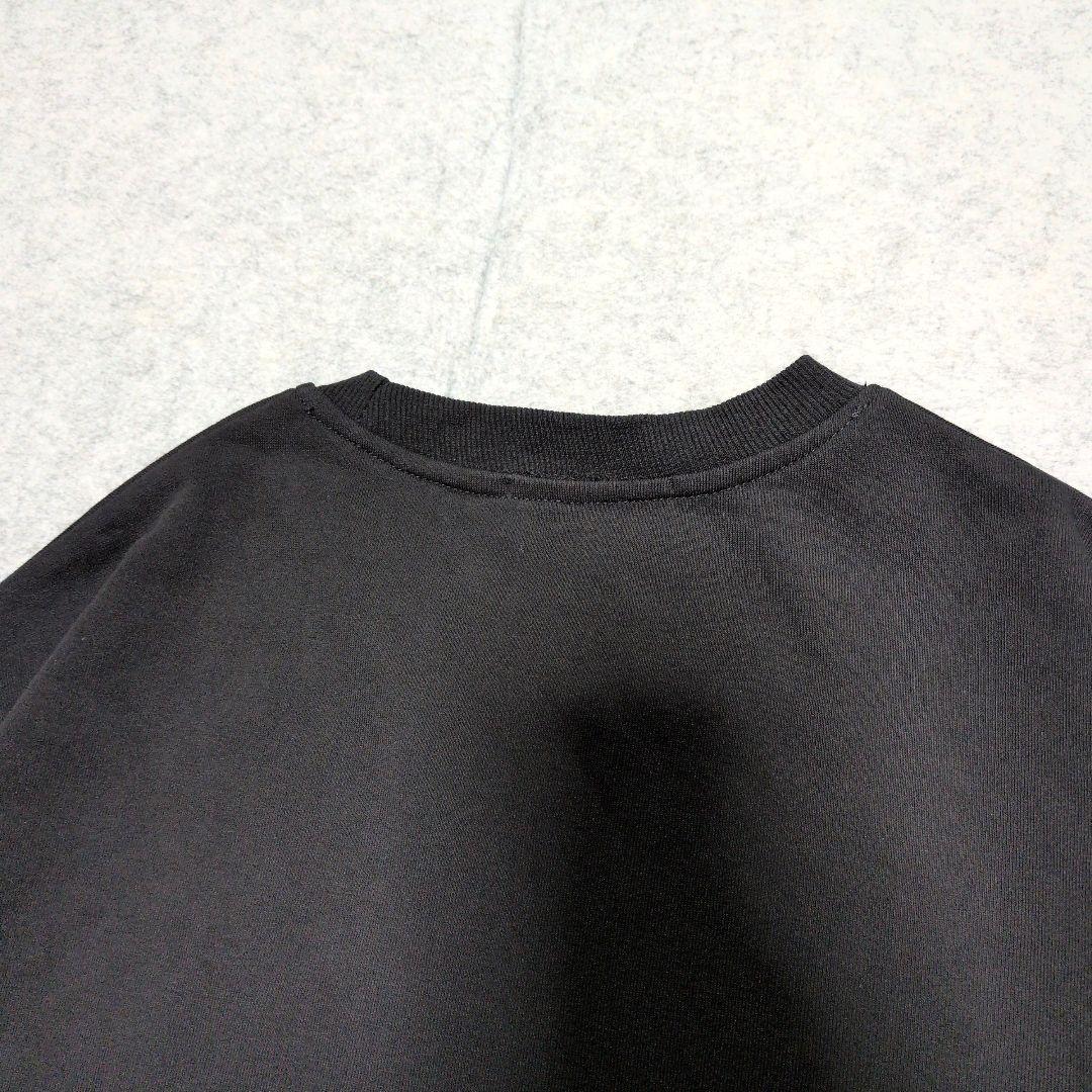 美品 大人気 バーバリー ビッグロゴ スウェット トレーナー 黒