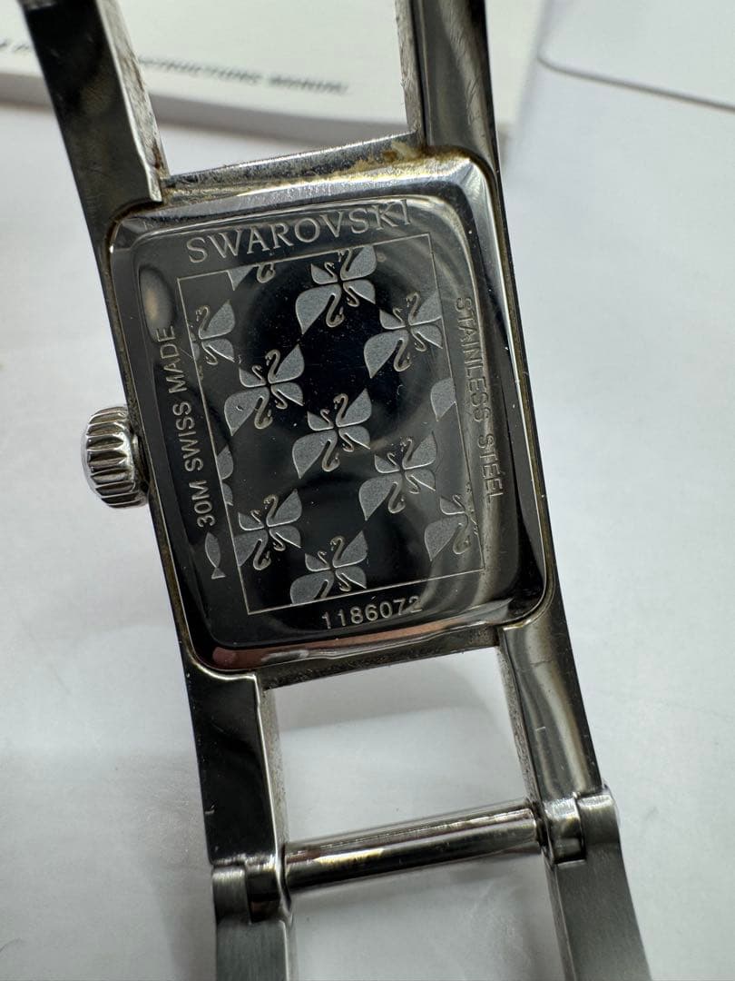 Swarovski スワロフスキー 腕時計 バングル スクエア調　時計