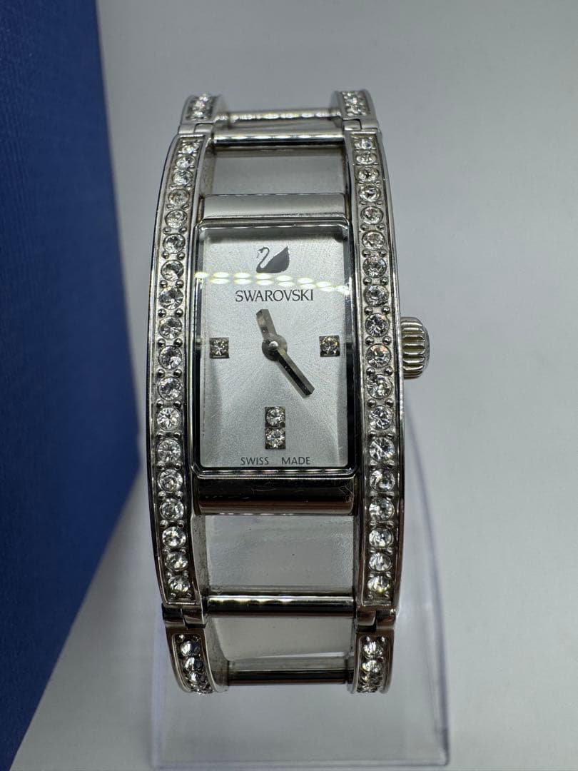 Swarovski スワロフスキー 腕時計 バングル スクエア調　時計