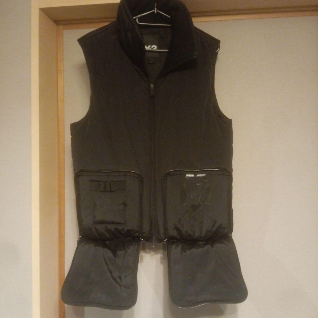 Y-3 ブラック ダウンベスト