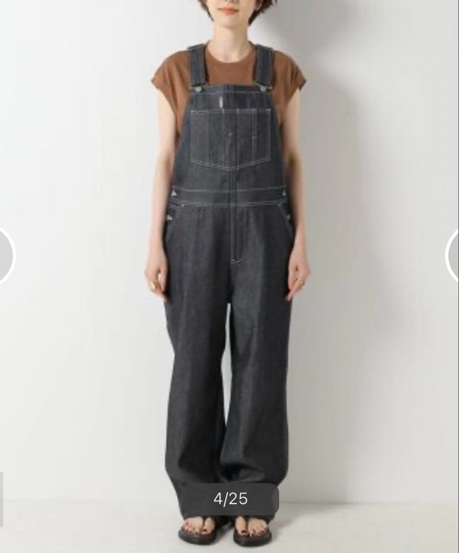 【UNION LAUNCH/ユニオンランチ】スーピマデニムオーバーオール