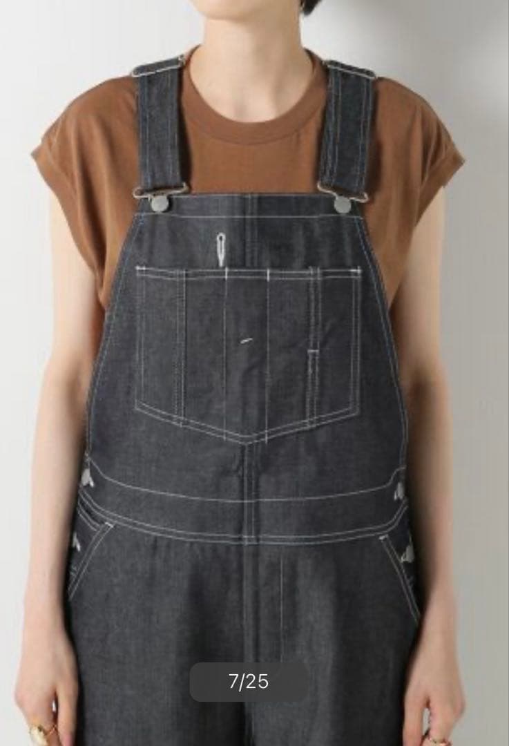 【UNION LAUNCH/ユニオンランチ】スーピマデニムオーバーオール