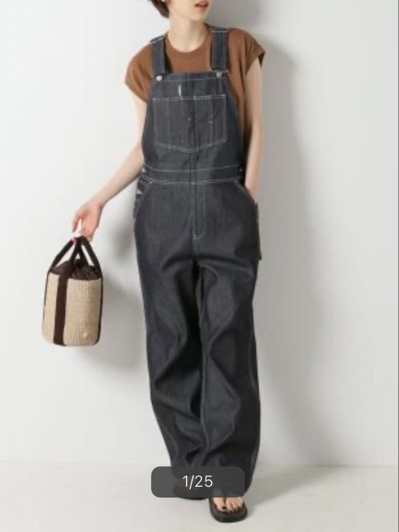 【UNION LAUNCH/ユニオンランチ】スーピマデニムオーバーオール