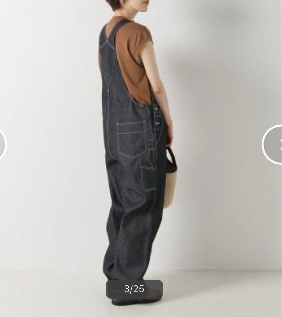 【UNION LAUNCH/ユニオンランチ】スーピマデニムオーバーオール