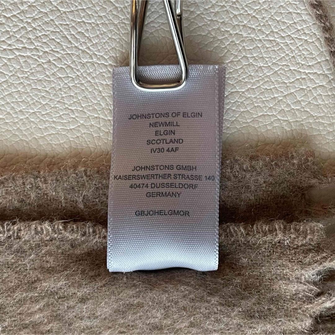 5405【美品　現行品】ジョンストンズ 大判ストール カシミヤ100％