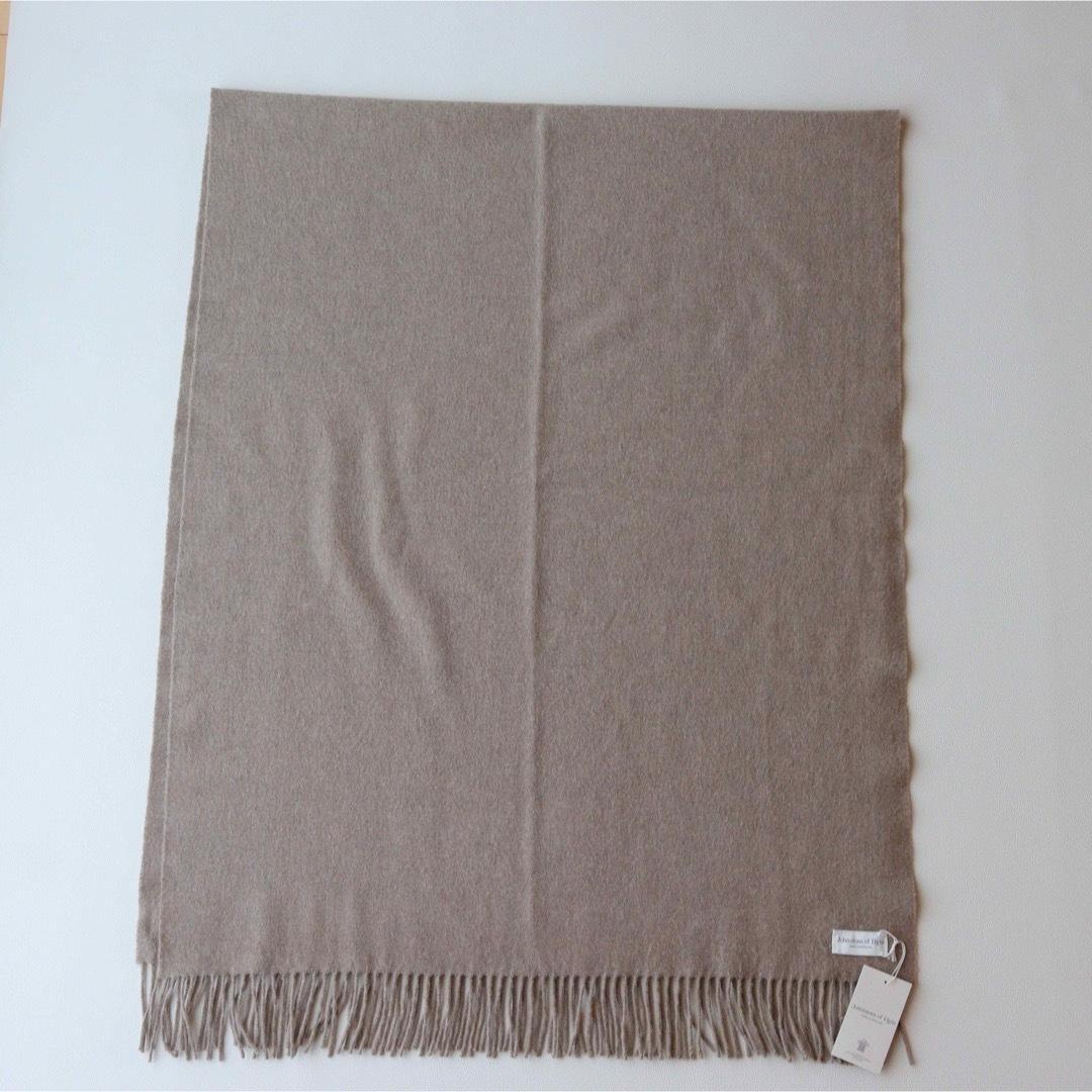 5405【美品　現行品】ジョンストンズ 大判ストール カシミヤ100％