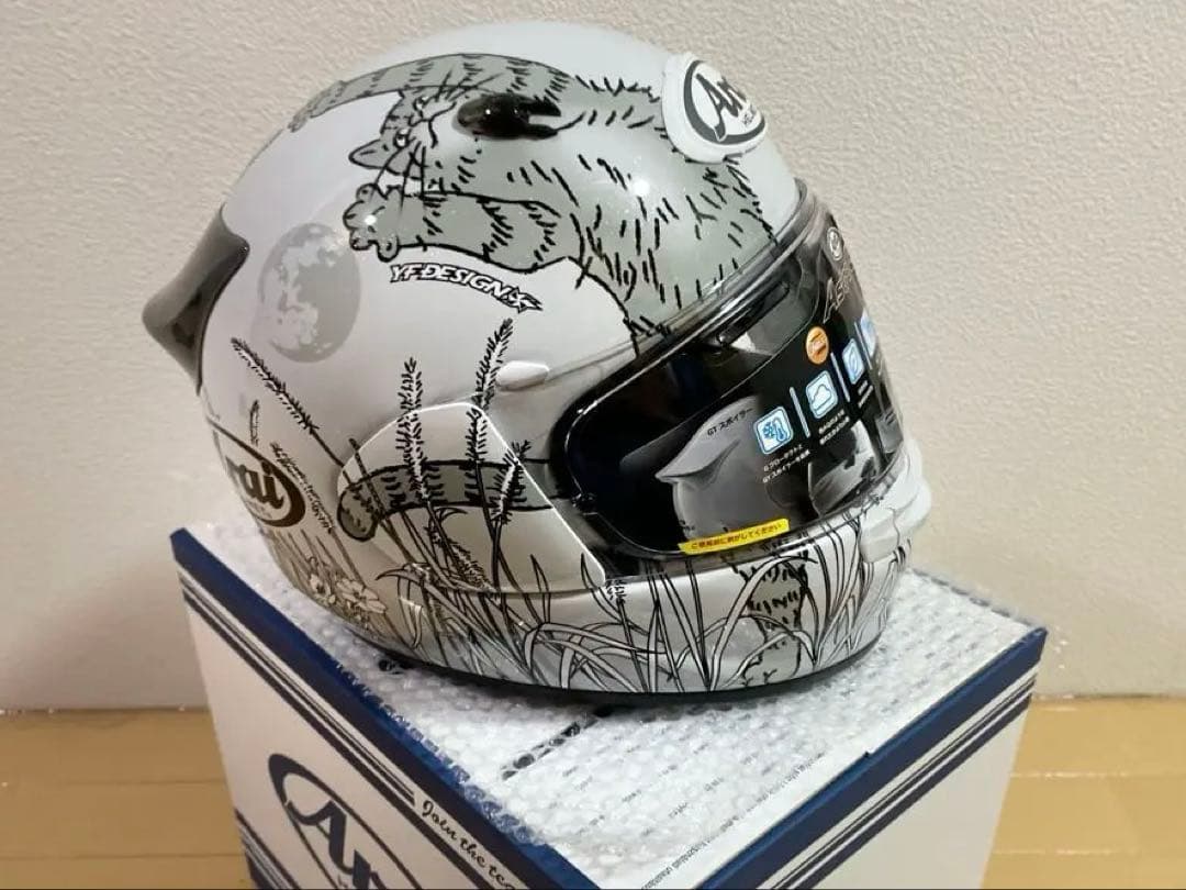 Arai アストロ-GX NEKOフルフェイス ヘルメット 57-58 白