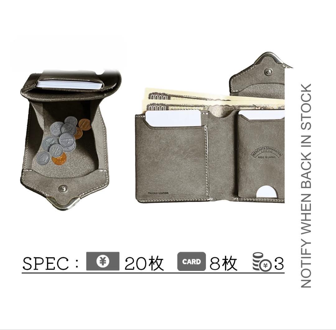 （未使用）池之端銀革店 Cramp プエブロ ギャルソンスリムウォレット