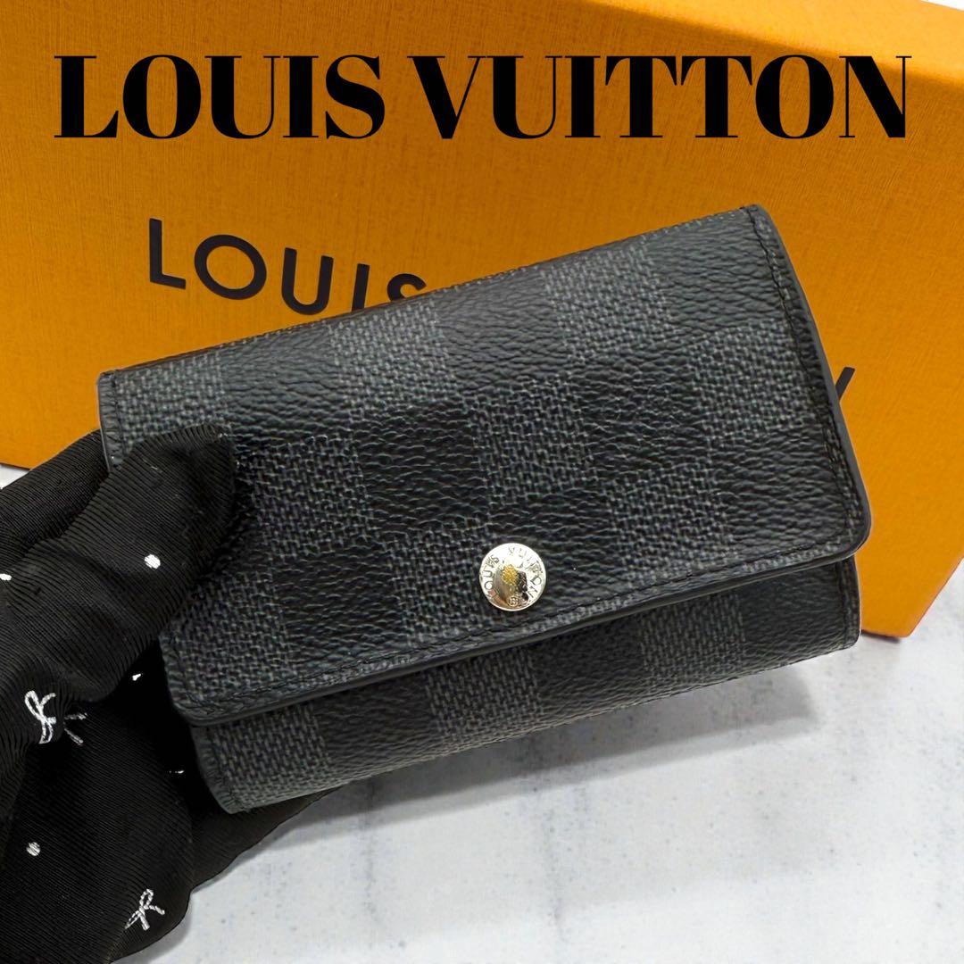 【美品】　ルイヴィトン　キーケース　ダミエグラフィット　ミュルティクレ6