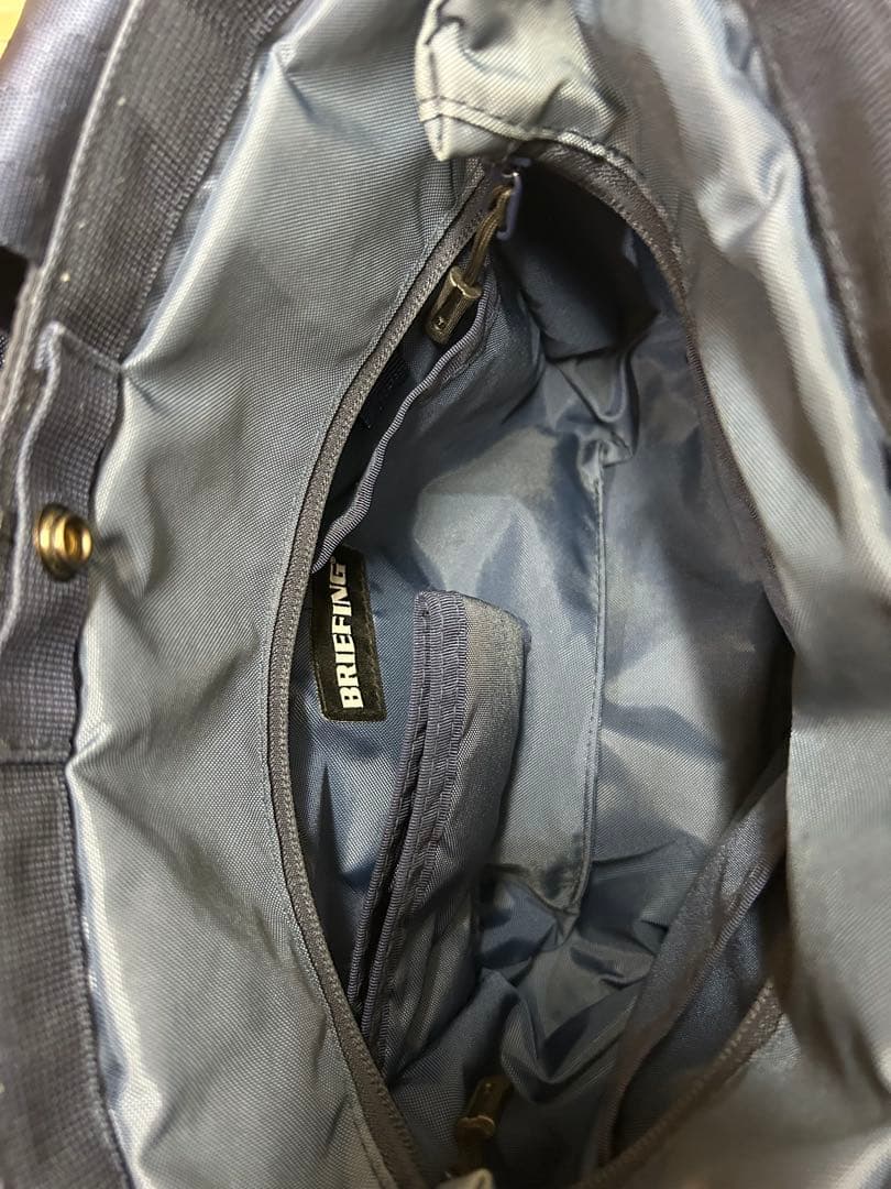 BRIEFING ネイビー トートバッグ ラウンドバッグ