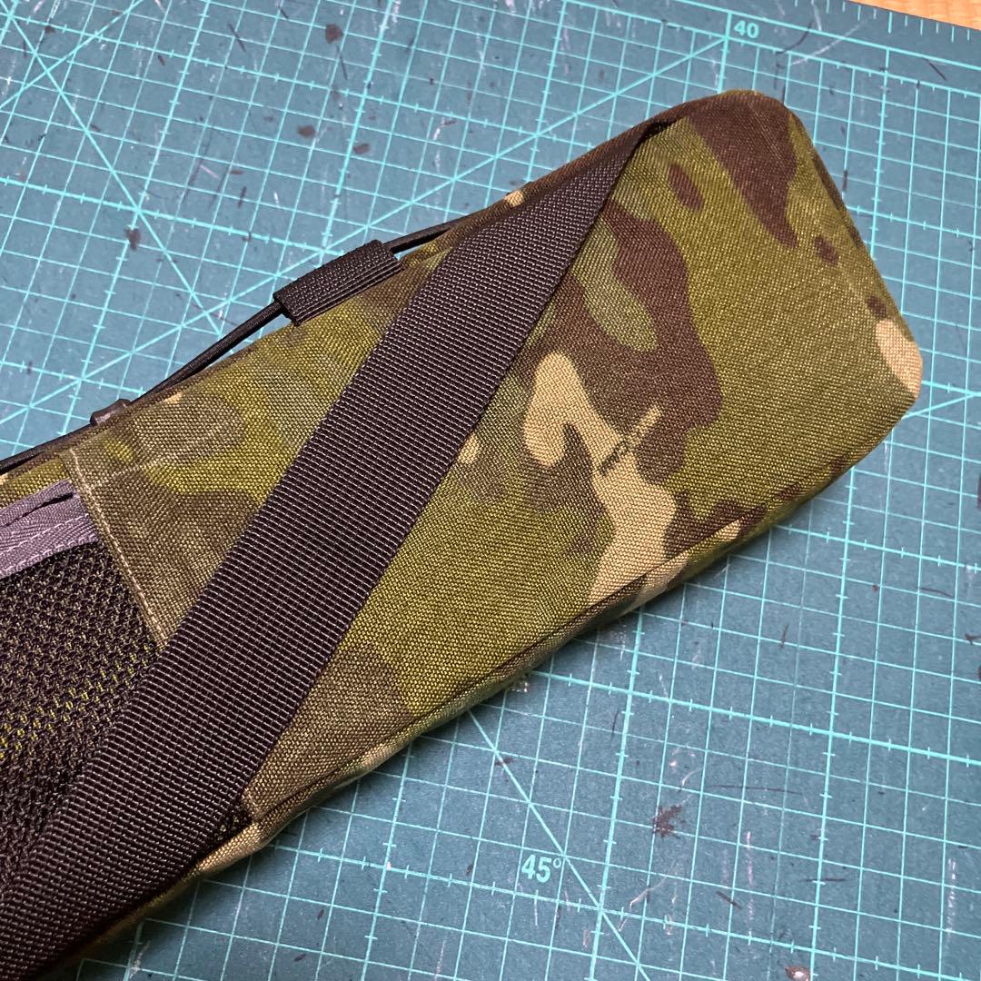 ハンドメイドフレームバッグ　X-PAC マルチカム/トロピック/オリーブ45cm