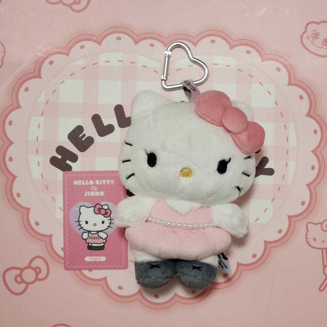 BLACKPINK ジス ハローキティぬいぐるみ キーホルダー オリジナルピンク