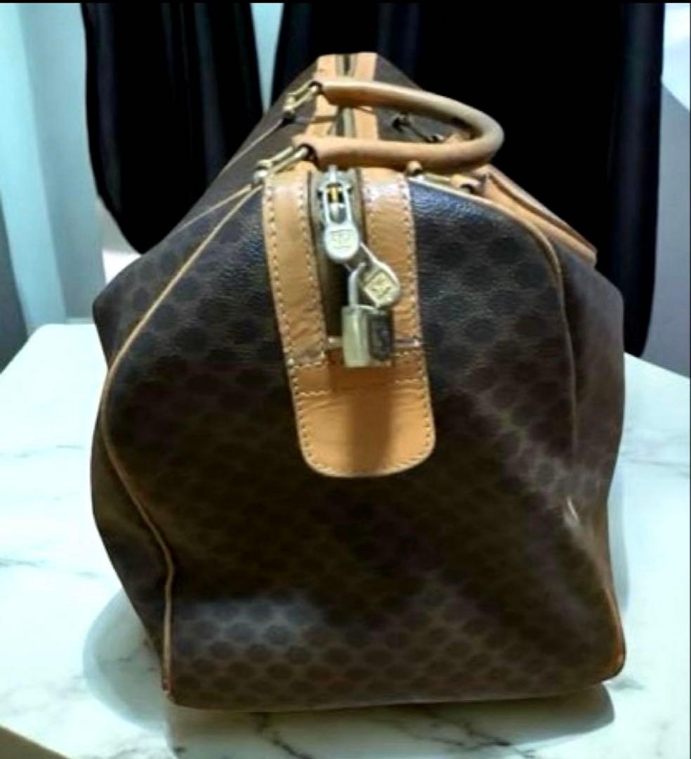 南京錠つき★オールド セリーヌヴィンテ ージ大型 ブラゾンマカダム 旧型レア