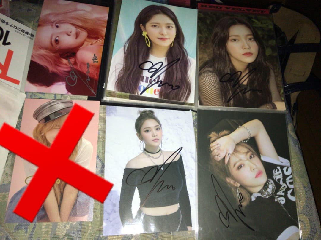 redvelvet  イェリ  サイン　直筆　セット