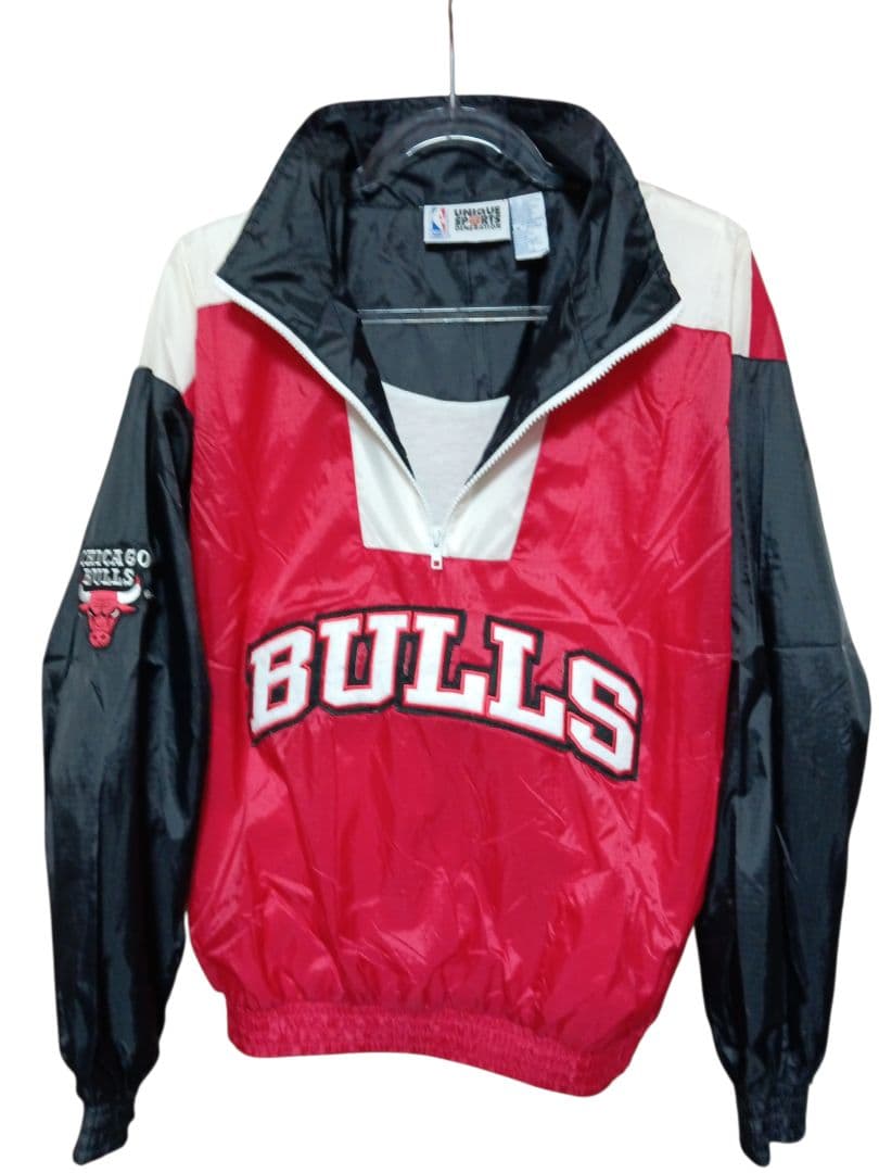 90s シカゴ・ブルズ　ハーフジップジャケット 古着