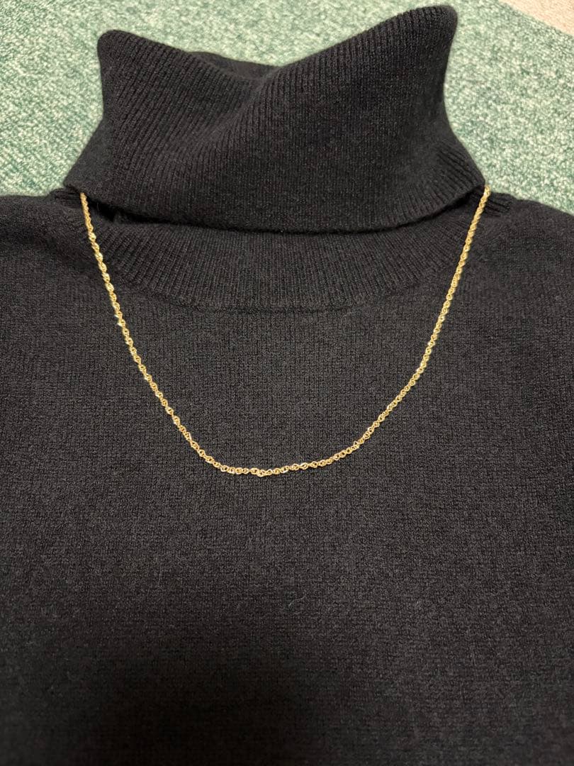 K18 ygデザインネックレス50cm