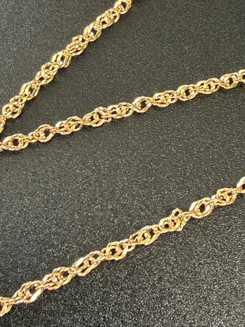 K18 ygデザインネックレス50cm