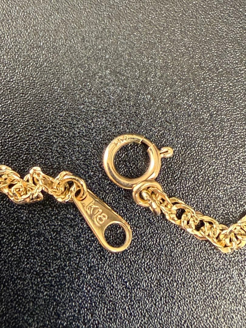 K18 ygデザインネックレス50cm