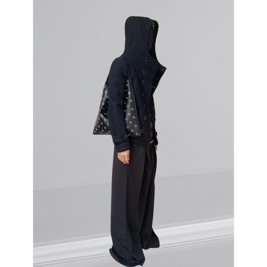 パンツ SPLIT TUCK SUPER BAGGY SLACKS (BLK) 3118