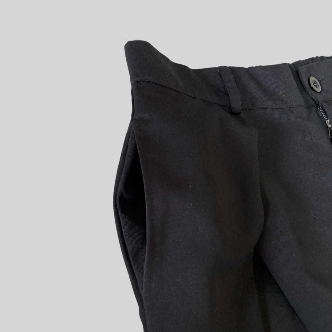 パンツ SPLIT TUCK SUPER BAGGY SLACKS (BLK) 3118