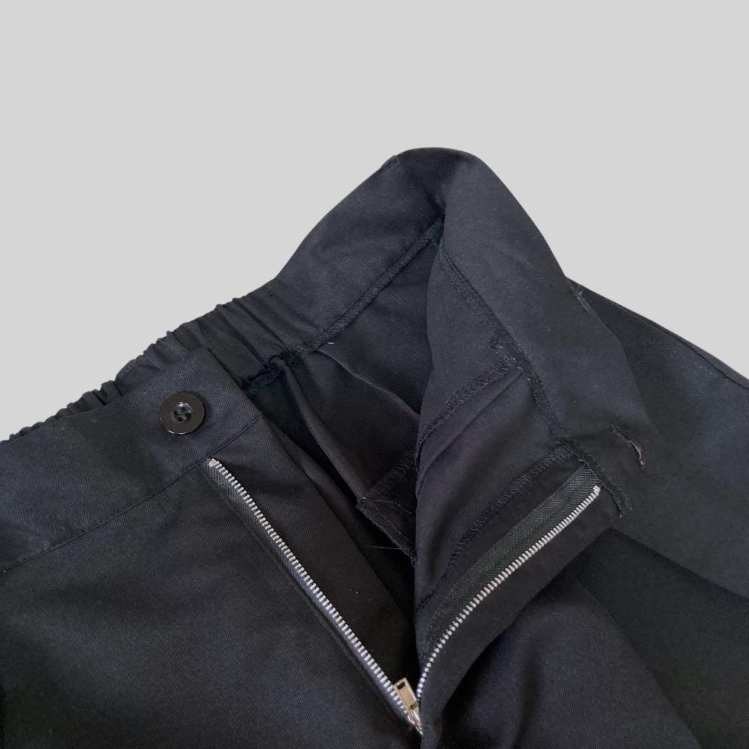 パンツ SPLIT TUCK SUPER BAGGY SLACKS (BLK) 3118