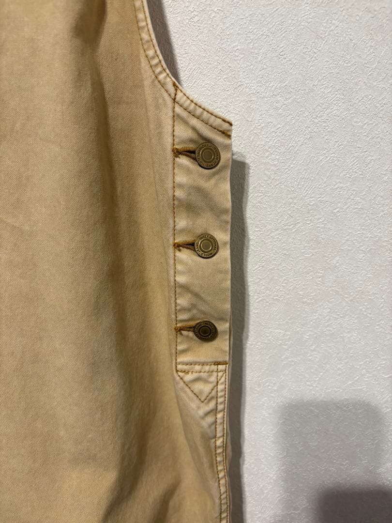 美品FRAMeWORKフレームワークのケミカルウォッシュアメスリサロペット