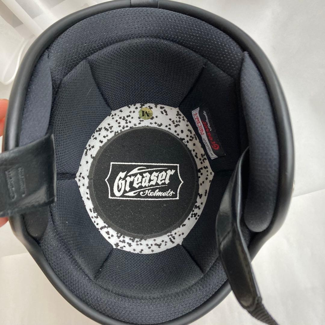 Greaser60's ジェットヘルメット アイボリー Mサイズ