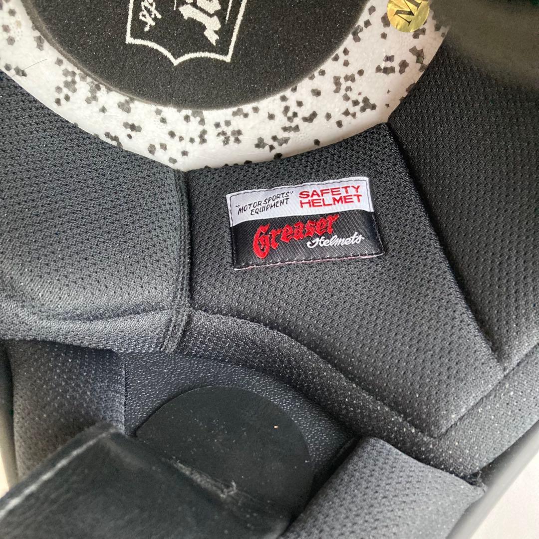 Greaser60's ジェットヘルメット アイボリー Mサイズ