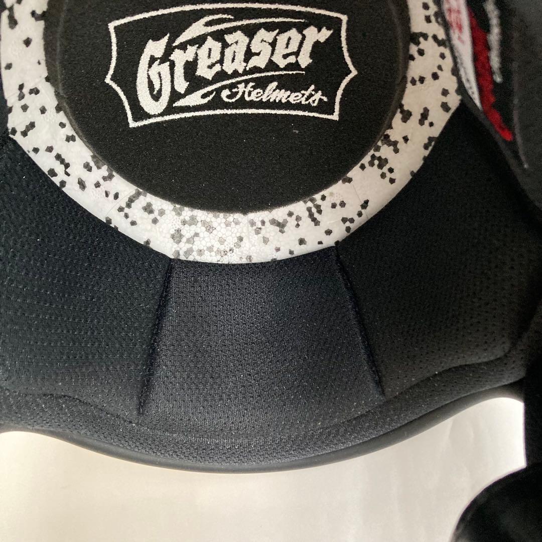Greaser60's ジェットヘルメット アイボリー Mサイズ