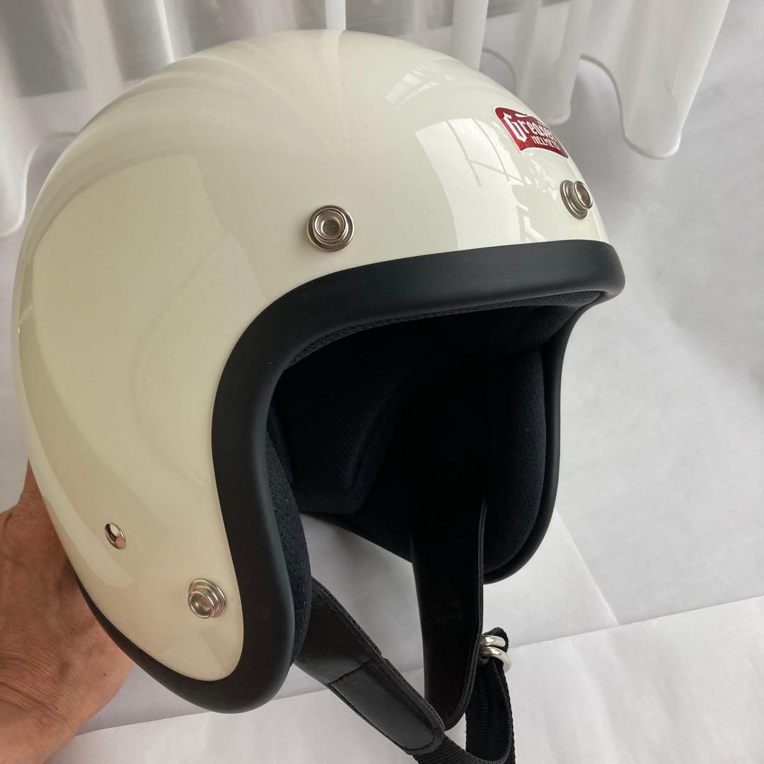 Greaser60's ジェットヘルメット アイボリー Mサイズ