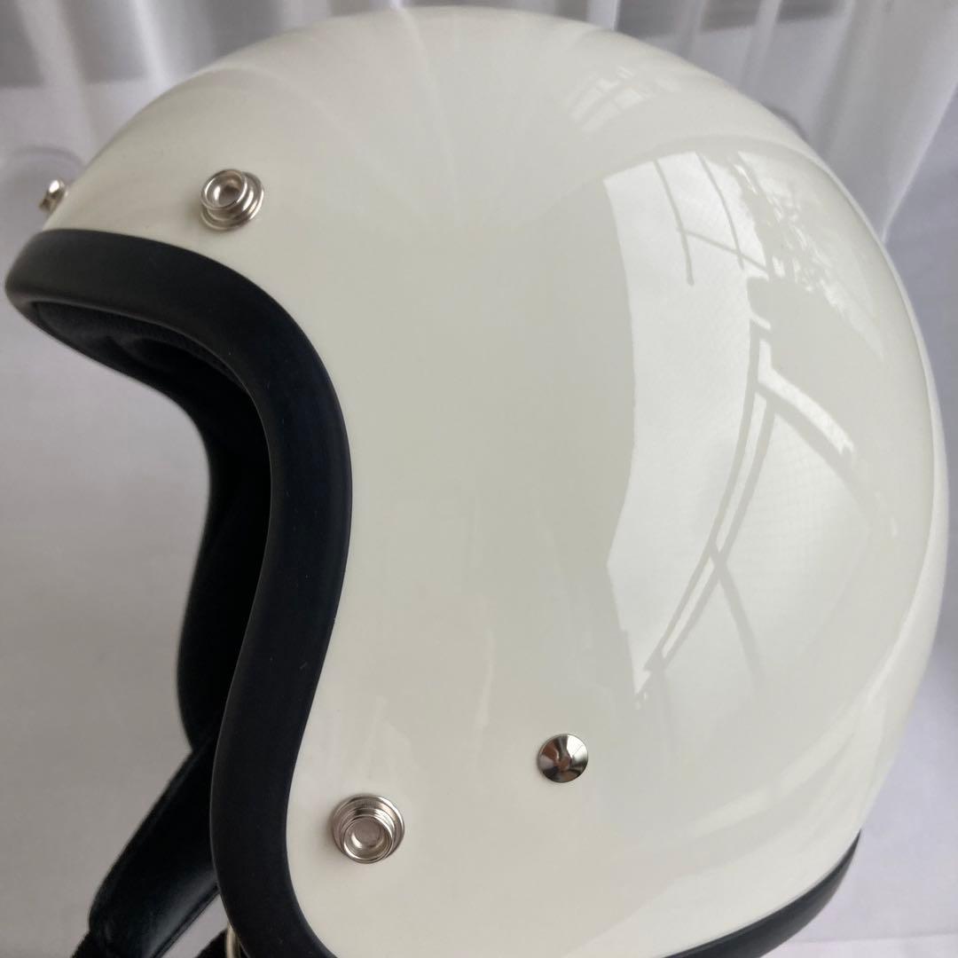 Greaser60's ジェットヘルメット アイボリー Mサイズ
