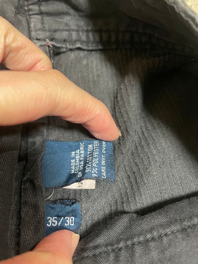 ラルフローレン コーデュロイ カーゴパンツ ダブルニー ブラック 90s