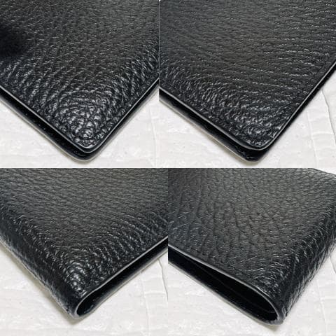 メゾンマルジェラ 2つ折り財布 コンパクトウォレット ブラック 札入れ