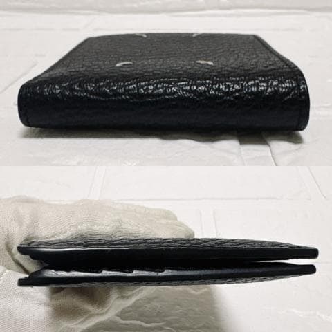 メゾンマルジェラ 2つ折り財布 コンパクトウォレット ブラック 札入れ