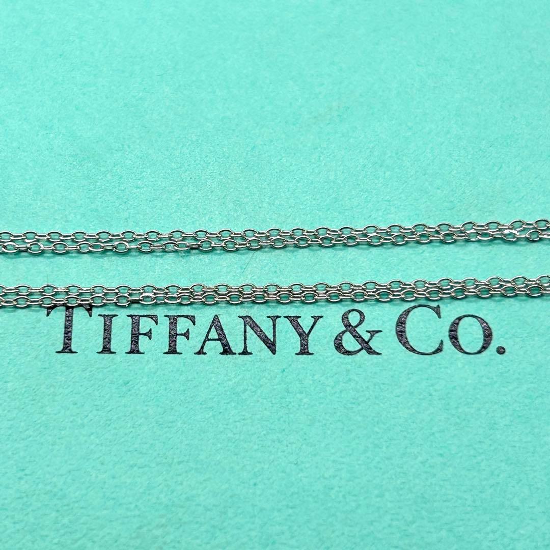 美品　ティファニー　シグネチャー　クロス　ネックレス　シルバー　社外チェーン