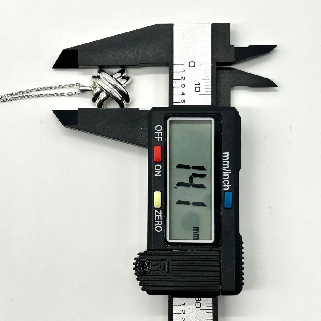 美品　ティファニー　シグネチャー　クロス　ネックレス　シルバー　社外チェーン