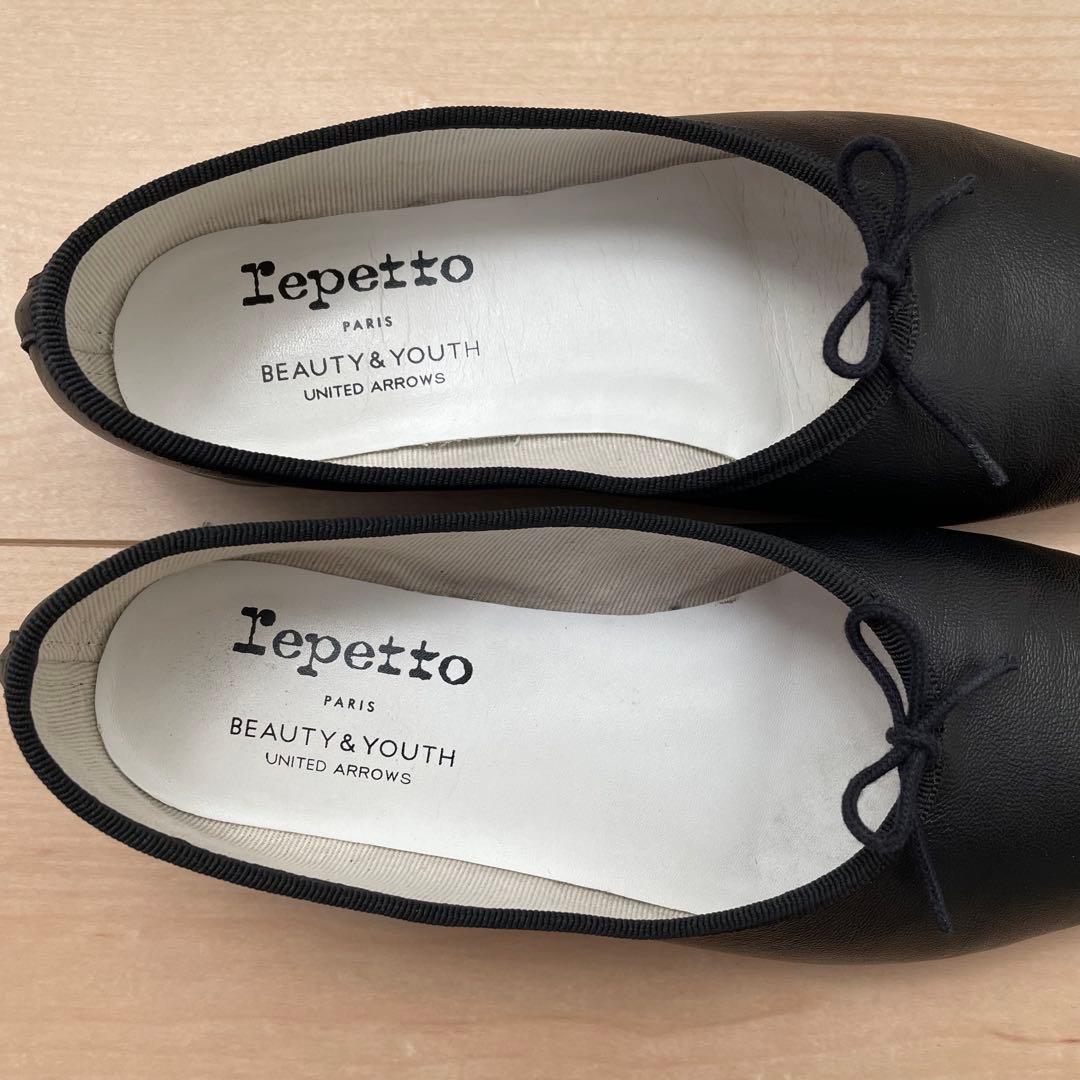 【別注】レペット repetto マノン 37 黒 ブラック バレエシューズ