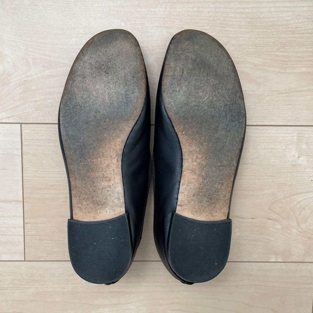 【別注】レペット repetto マノン 37 黒 ブラック バレエシューズ